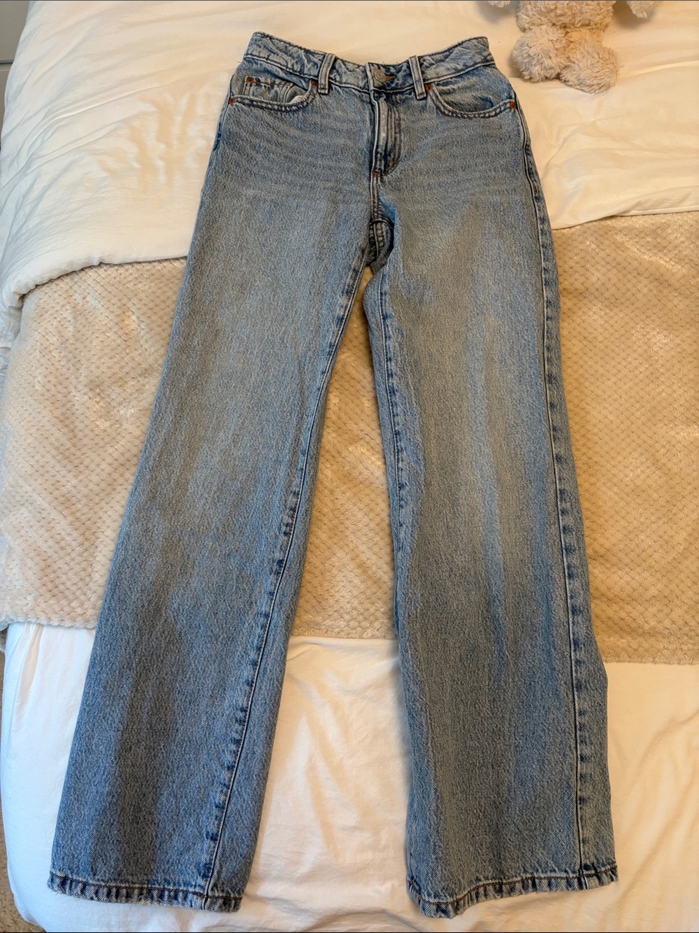 Garage Light Blue Wide-Leg Jeans